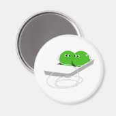 Zwei Erbsen in einem Pod Magnet (Vorderseite/Rückseite)