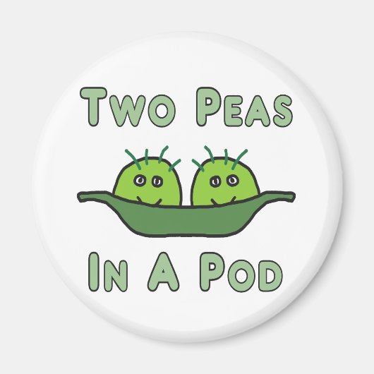 Zwei Erbsen in einem Pod Magnet (Vorne)