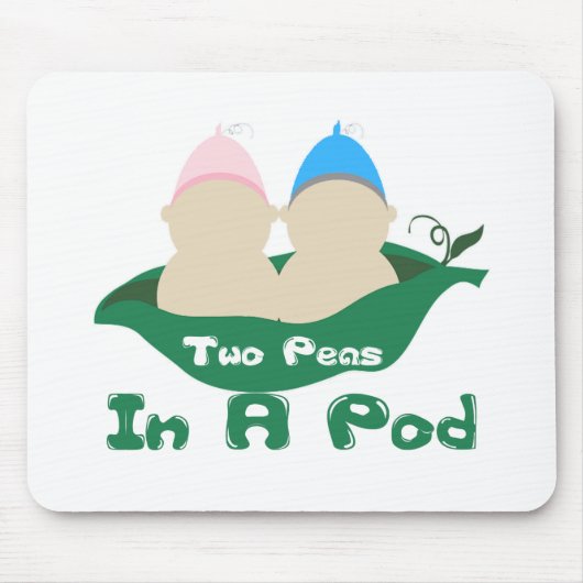 Zwei Erbsen in einem Pod Mousepad (Vorne)