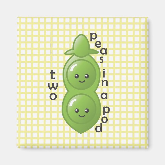 Zwei Erbsen in einem Pod - Peas Magnet (Vorne)