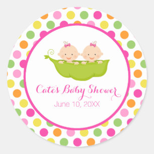 Zwei Erbsen in einem Pod, Polka Dot Sticker