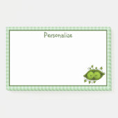 Zwei Erbsen in einem Pod Post-it Klebezettel (Vorderseite)