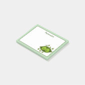 Zwei Erbsen in einem Pod Post-it Klebezettel (angewinkelt)