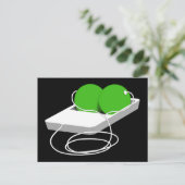 Zwei Erbsen in einem Pod Postkarte (Stehend Vorderseite)