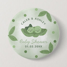 Zwei Erbsen in einem Pod - Twin Boy und Girl Baby Button