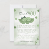 Zwei Erbsen in einem Pod - Twin Boy und Girl Baby  Dankeskarte (Vorderseite)