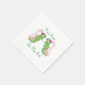 Zwei Erbsen in einem Pod-Twin Napkins Serviette (Ecke)
