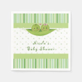 Zwei Erbsen in einem Pod Twins Baby Duschkabine Pa Serviette (Vorderseite)