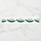 Zwei Erbsen in einem Pod-Twins-Baby Wasserflaschenetikett (Einzelnes Label)