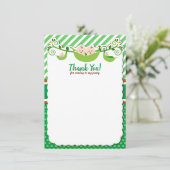 Zwei Erbsen in einem Pod Twins Kinderdusche Geburt Dankeskarte (Stehend Vorderseite)