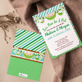 Zwei Erbsen in einem Pod - Zwillinge zum Geburtsta Einladung