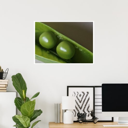 Zwei Erbsen in einem Poster (Heimbüro)