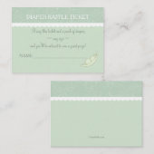 Zwei Erbsen in einem Raffelschein Begleitkarte (Vorne/Hinten)