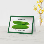 Zwei Erbsen in einem Spaß zum Jubiläum Karte (Gelbe Blume)