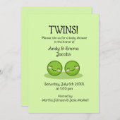 Zwei Erbsen in einer duftenden Duschkabine Einladung (Vorne/Hinten)