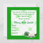 ZWEI ERBSEN IN EINER EINLADUNG (Rückseite)