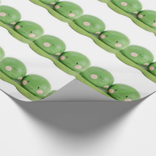 Zwei Erbsen in einer Hülse Geschenkpapier (Ecke)