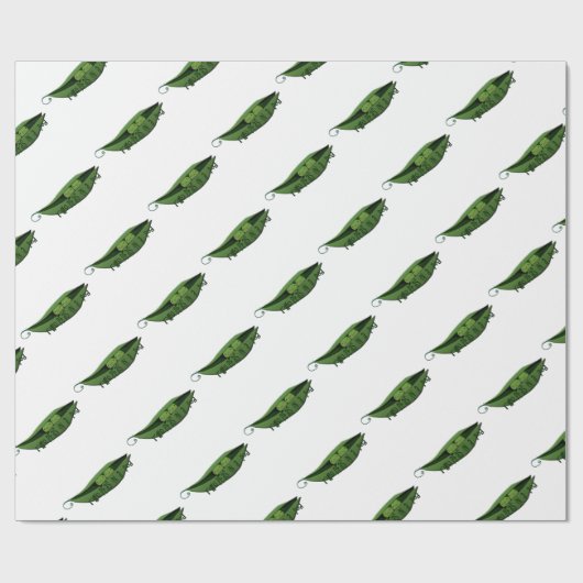 Zwei Erbsen in einer Hülse Geschenkpapier (Flach)