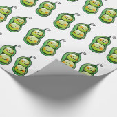 Zwei Erbsen in einer Hülse Geschenkpapier (Ecke)