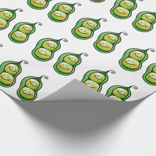 Zwei Erbsen in einer Hülse Geschenkpapier (Ecke)