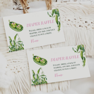 Zwei Erbsen in einer Hülse Mädchen Zwillinge Baby  Begleitkarte