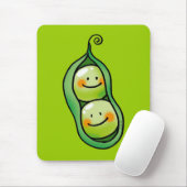 Zwei Erbsen in einer Hülse Mousepad (Mit Mouse)