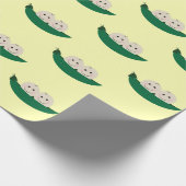Zwei Erbsen in einer Hülse paart Baby Geschenkpapier (Ecke)