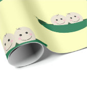 Zwei Erbsen in einer Hülse paart Baby Geschenkpapier (Rolleneckpunkt)