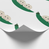 Zwei Erbsen in einer Hülse paart Baby Geschenkpapier (Ecke)
