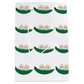 Zwei Erbsen in einer Hülse paart Baby Mittlere Geschenktüte (Vorderseite)