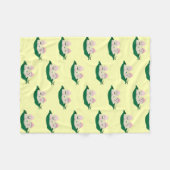 Zwei Erbsen in einer Hülse paart Babys Fleecedecke (Vorderseite (Horizontal))