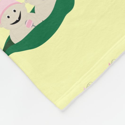 Zwei Erbsen in einer Hülse paart Babys Fleecedecke (Ecke)