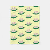 Zwei Erbsen in einer Hülse paart Babys Fleecedecke (Vorderseite)