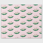 Zwei Erbsen in einer Hülse paart Babys Geschenkpapier (Flach)