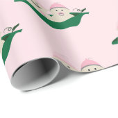 Zwei Erbsen in einer Hülse paart Babys Geschenkpapier (Rolleneckpunkt)