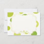 Zwei Erbsen in einer Hülse paart danken Ihnen Dankeskarte (Rückseite)