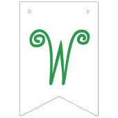 Zwei Erbsen in einer Hülse paart Fahne Wimpelkette (Zweite Fahne)