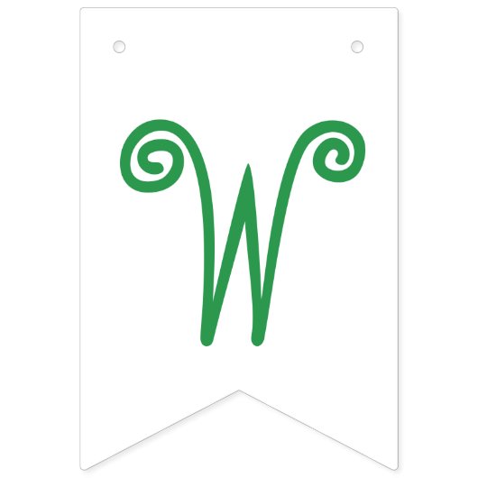 Zwei Erbsen in einer Hülse paart Fahne Wimpelkette (Zweite Fahne)