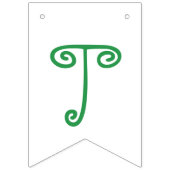 Zwei Erbsen in einer Hülse paart Fahne Wimpelkette (Erste Fahne)