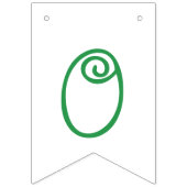 Zwei Erbsen in einer Hülse paart Fahne Wimpelkette (Dritte Fahne)