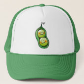 Zwei Erbsen in einer Hülse Truckerkappe (Vorderseite)