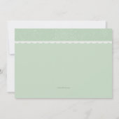 Zwei Erbsen in einer Hülsen-Babyparty-Einladung Einladung (Rückseite)