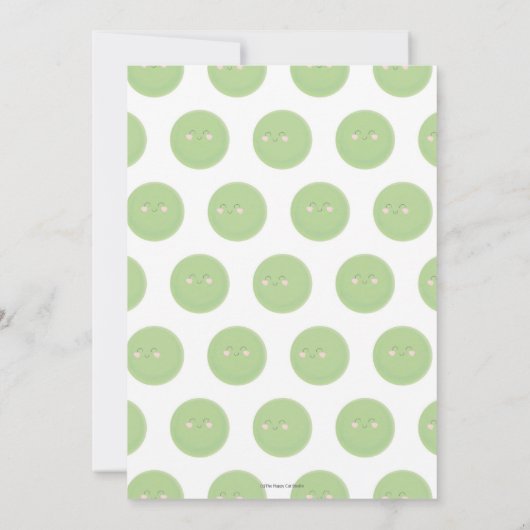 Zwei Erbsen in einer Hülsen-Babyparty-Einladung Einladung (Rückseite)