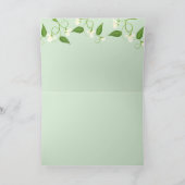 Zwei Erbsen in einer Pod-Baby-Dusche Dankeskarte (Innenseite)