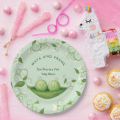 Zwei Erbsen in einer Pod-Baby-Dusche Pappteller (Party)
