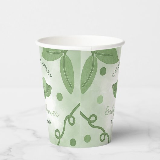 Zwei Erbsen in einer Pod-Twin-Boys-Kinderdusche Pappbecher (Rechts)