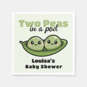Zwei Erbsen in einer Pod-Zwillingsdusche Serviette (Vorderseite)