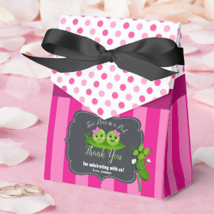 Zwei Erbsen in einer Schote Zwillingsmädchen Babyp Geschenkschachtel