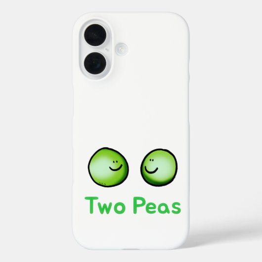 Zwei Erbsen Niedlich Freundschaft Kunst Case-Mate iPhone Hülle (Rückseite)