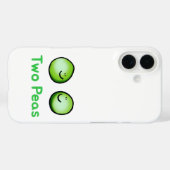 Zwei Erbsen Niedlich Freundschaft Kunst Case-Mate iPhone Hülle (Rückseite (Horizontal))